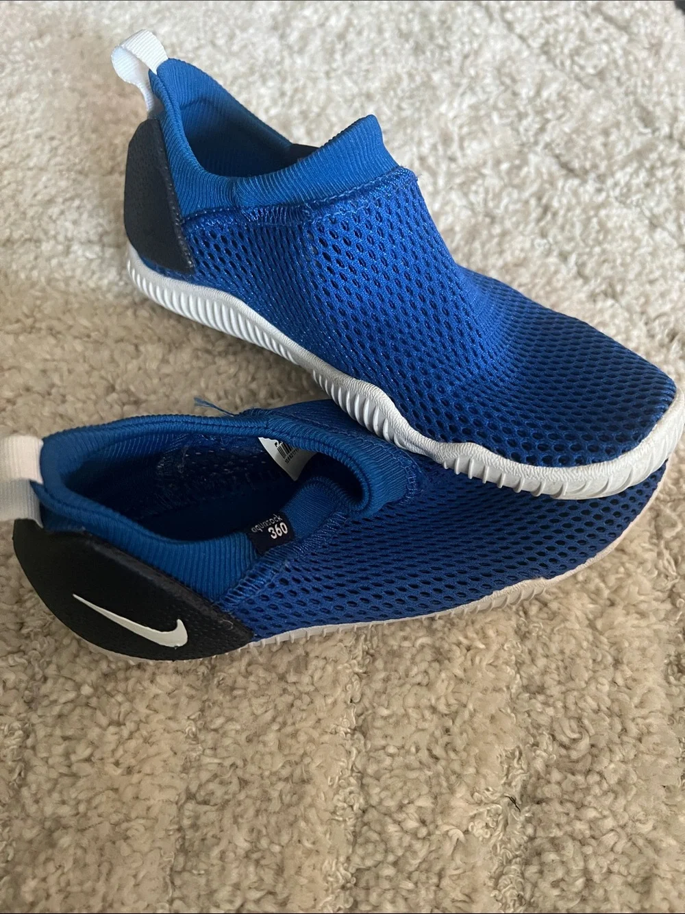 Kids Slip-On Water Shoes - Neon Yellow & Royal Blue- Native Brand and Nike